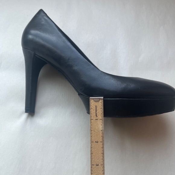 Rockport Adidas Adiprene Black Leather Janae Platform Stiletto Heels Pumps 7.5 - Picture 11 of 12